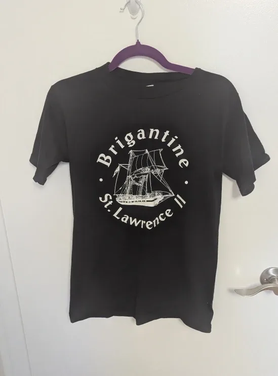 St. Lawrence II Black Graphic Tee - Men's Size Small