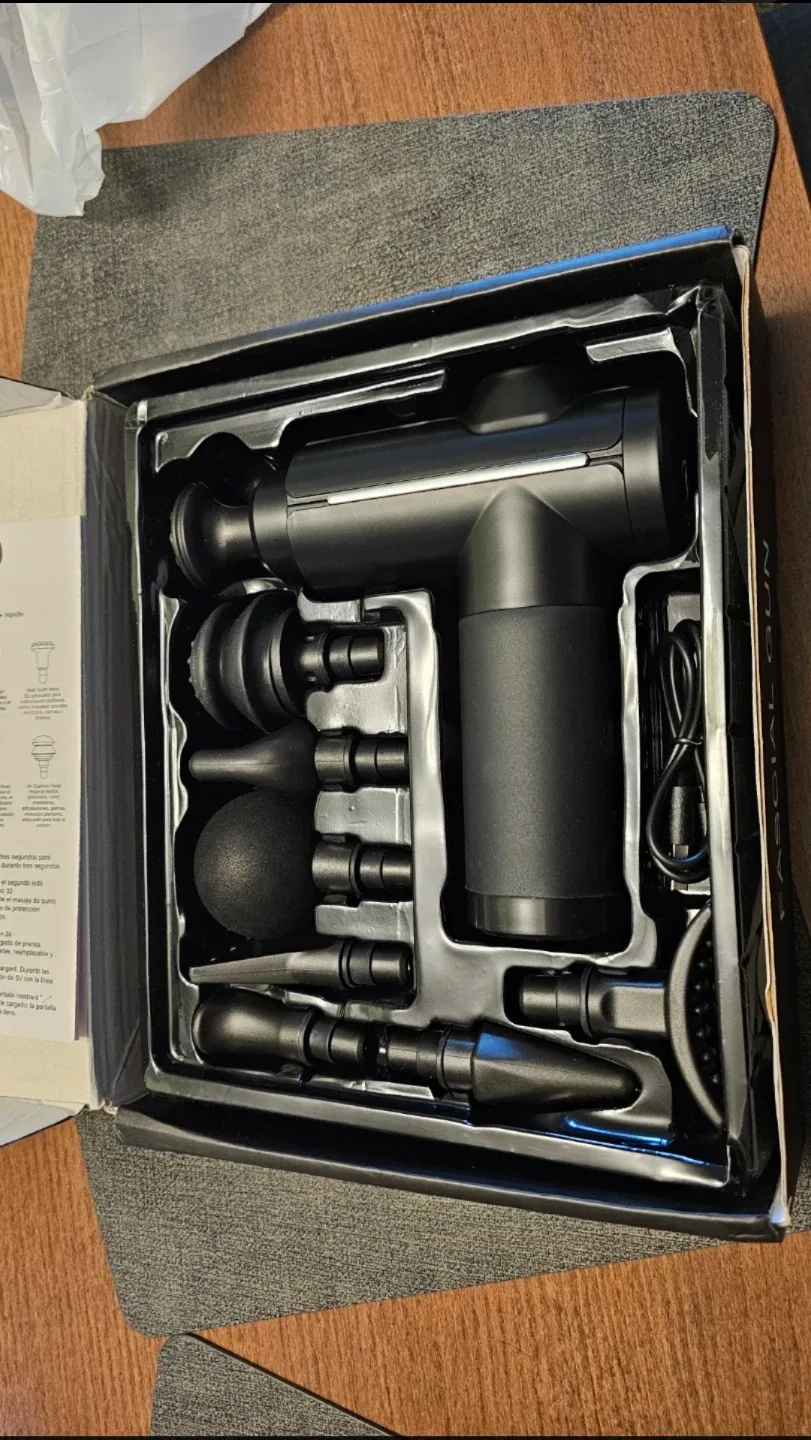 Massage Gun with 8 Heads - New in Box image indicator(2)