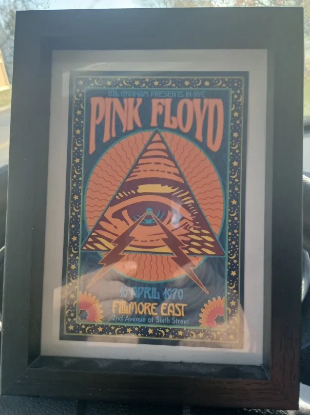 Pink Floyd Fillmore East 1970 Framed Poster