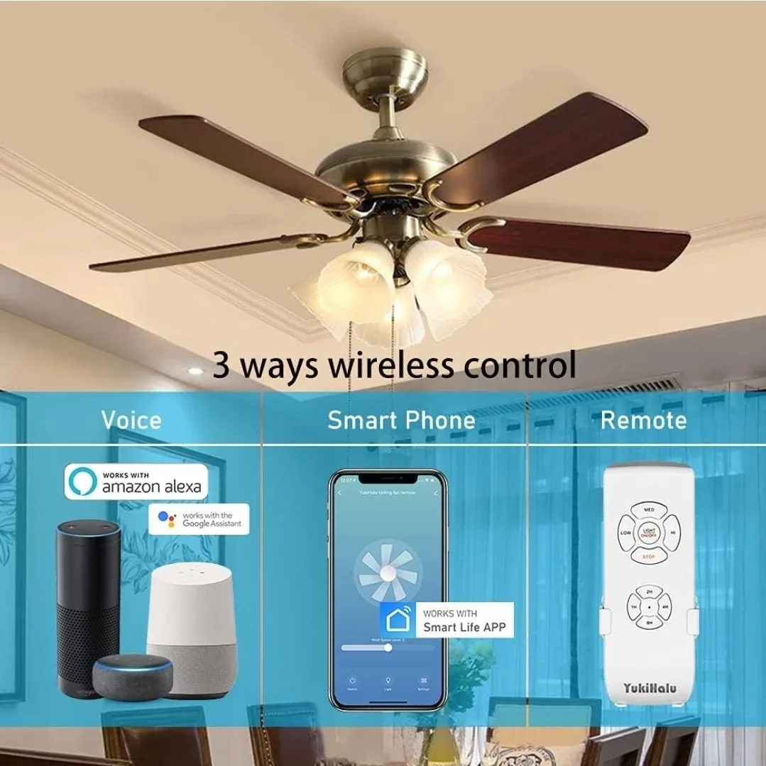 Smart WiFi Ceiling Fan Remote Control Kit image indicator(2)