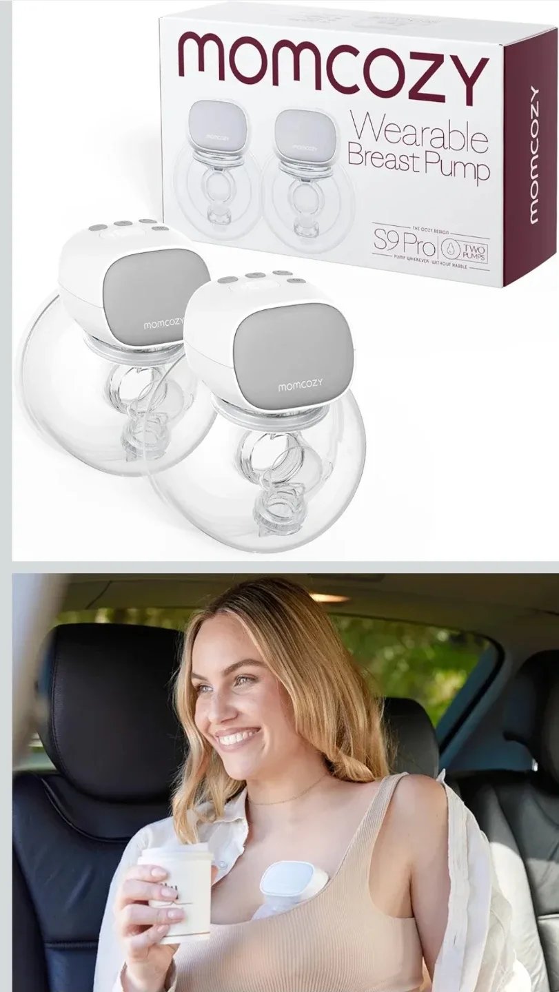 NewMomcozy S9 Pro Updated Hands Free Breast Pump, Wearable thumbnail