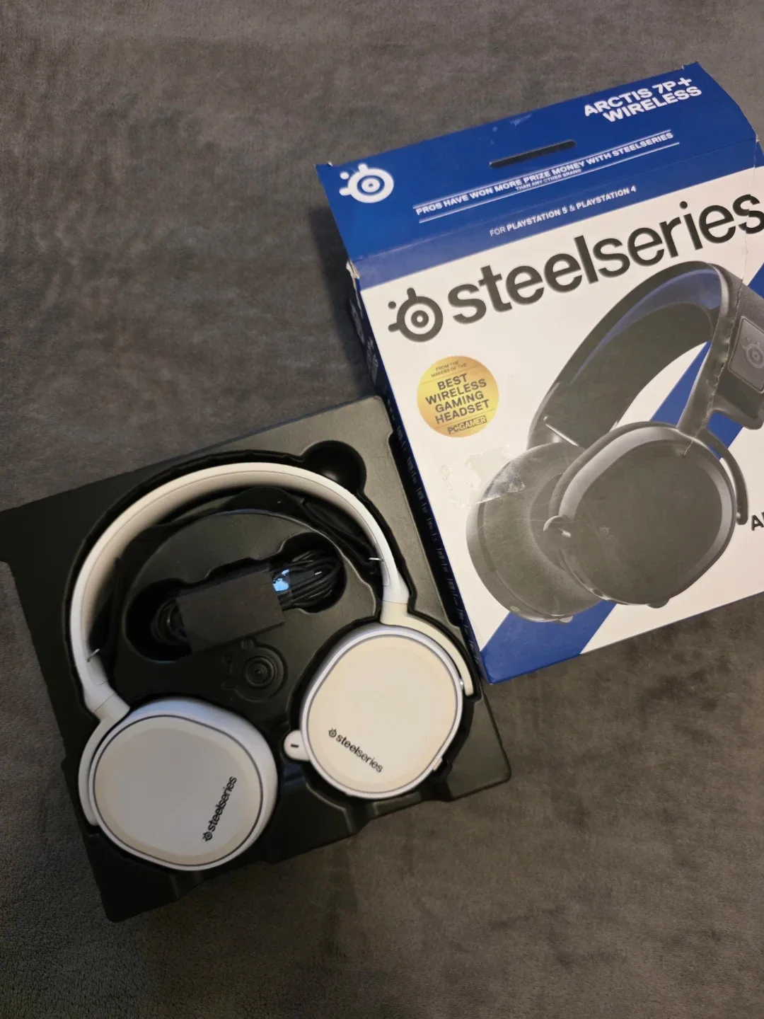 SteelSeries Arctis 7P+ Wireless Gaming Headset (White) image indicator(6)