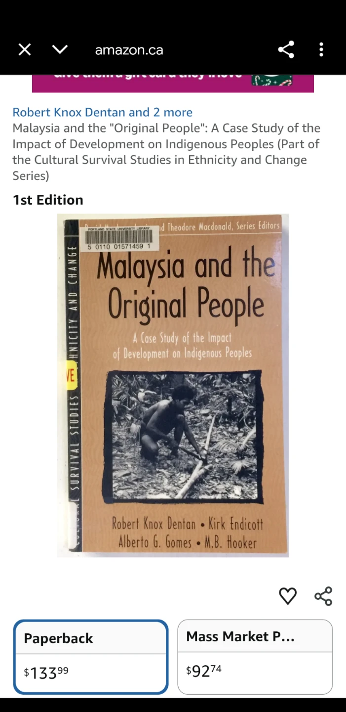 Malaysia and the Original People 1st edition 1st printing - photo 3