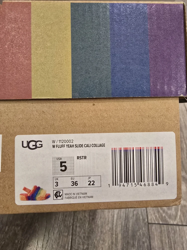 UGG Fluff Yeah Slide Cali Collage - Size 5 - photo 4