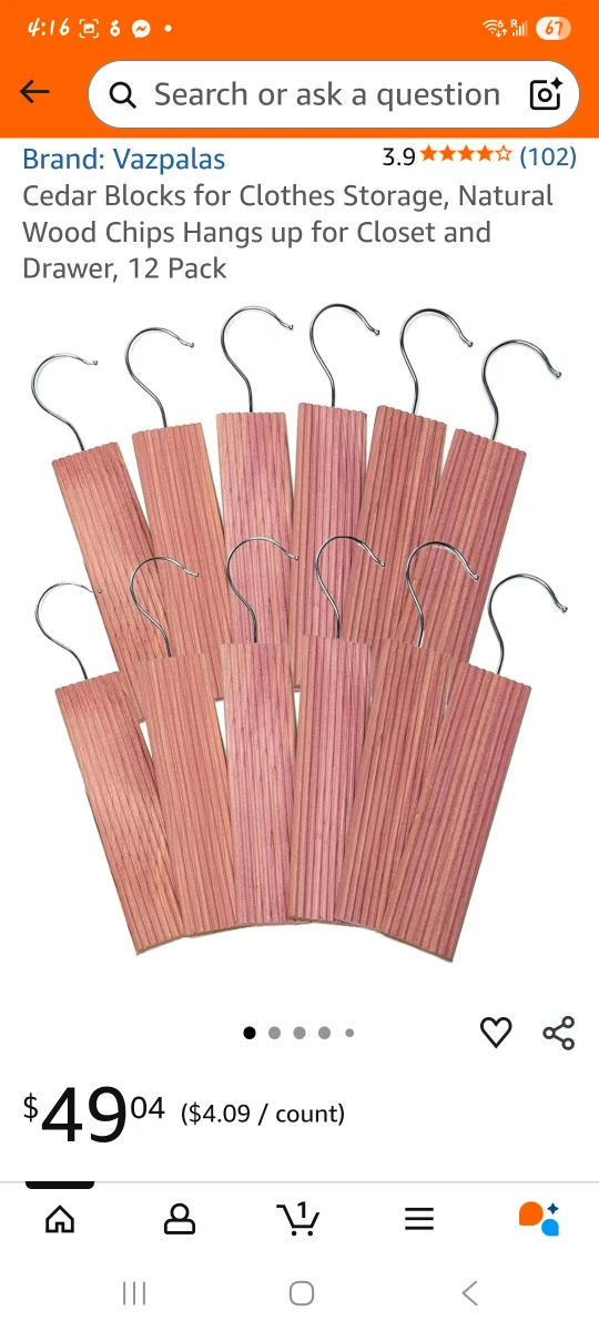 Cedar Blocks for Clothes Storage