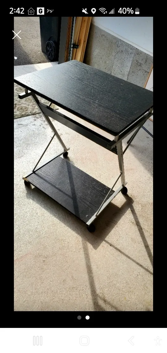 Black Rolling Table
