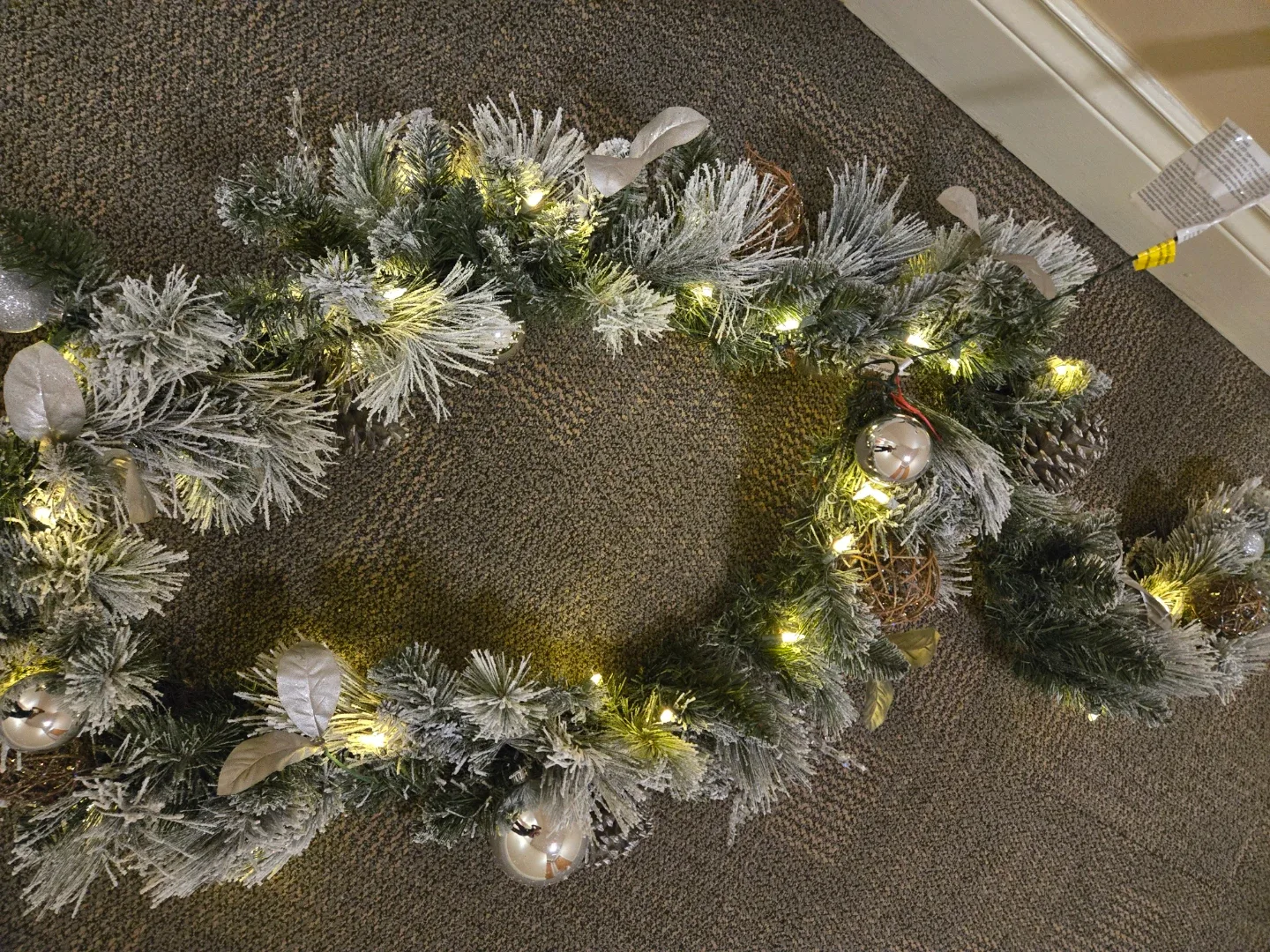 Christmas Garland with Lights thumbnail