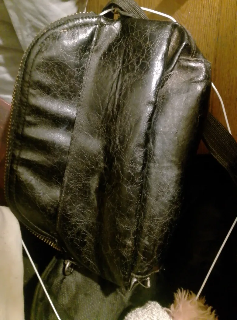 Black Leather Shoulder Bag