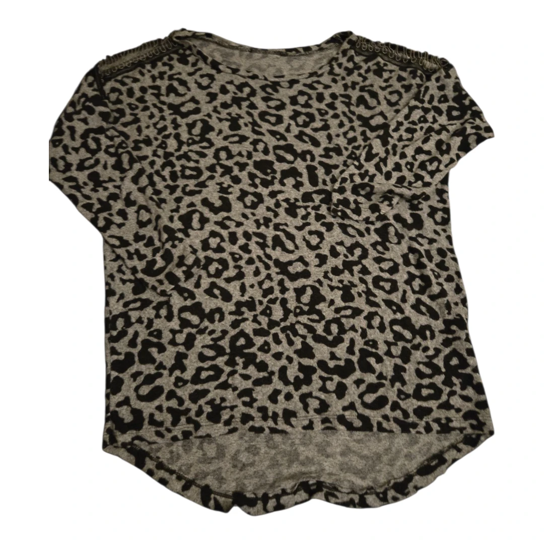 Women leopard gray sweater long sleeves sz XL to large - photo 3