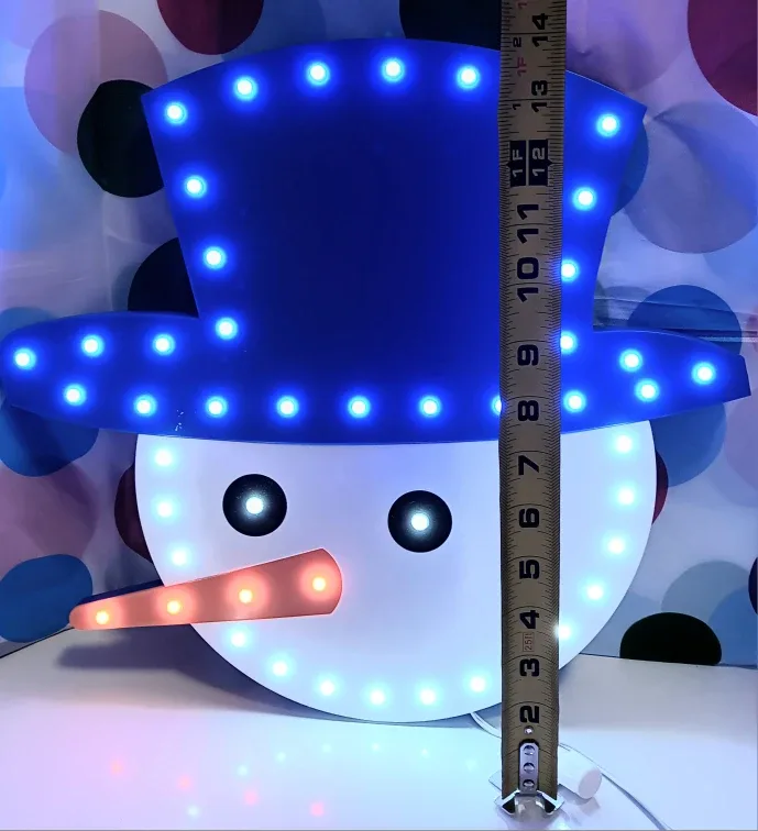 🎄LED Lighted Decor Snowman Marquee Sign🎄 image indicator(7)