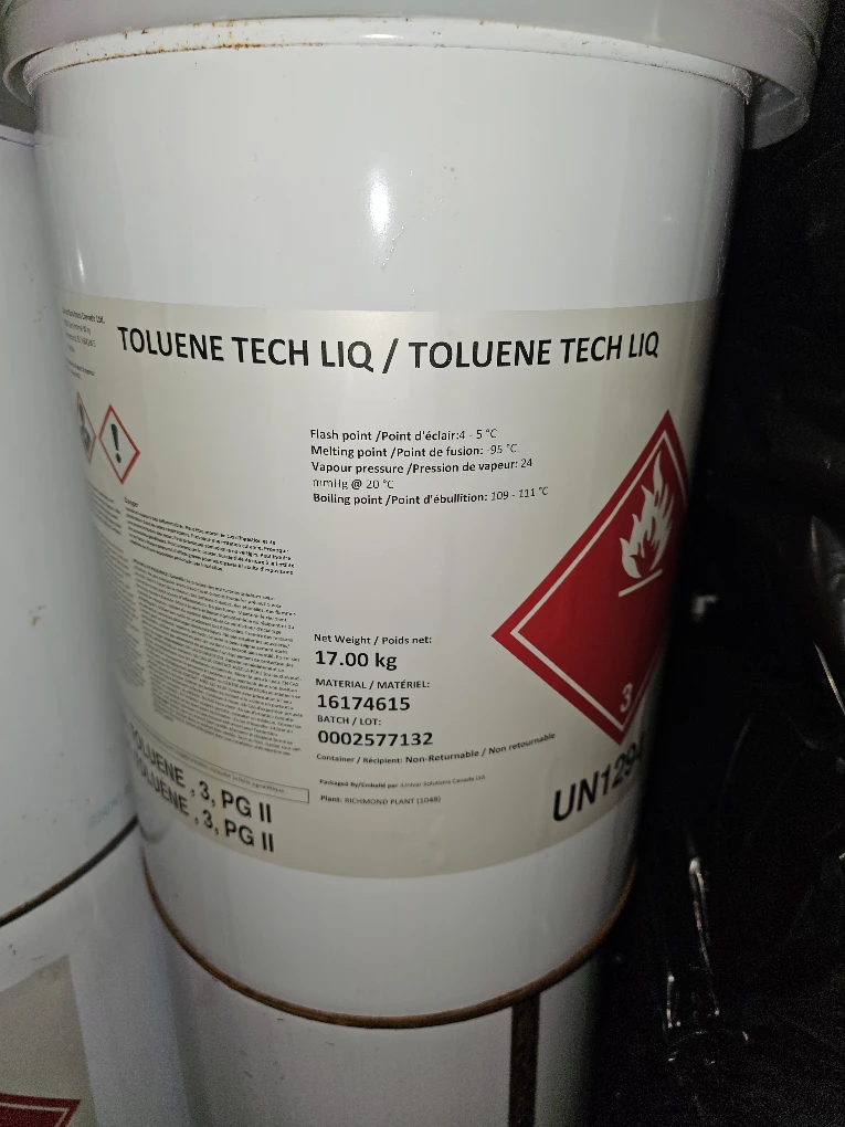Toluene / menthol 5gallon
