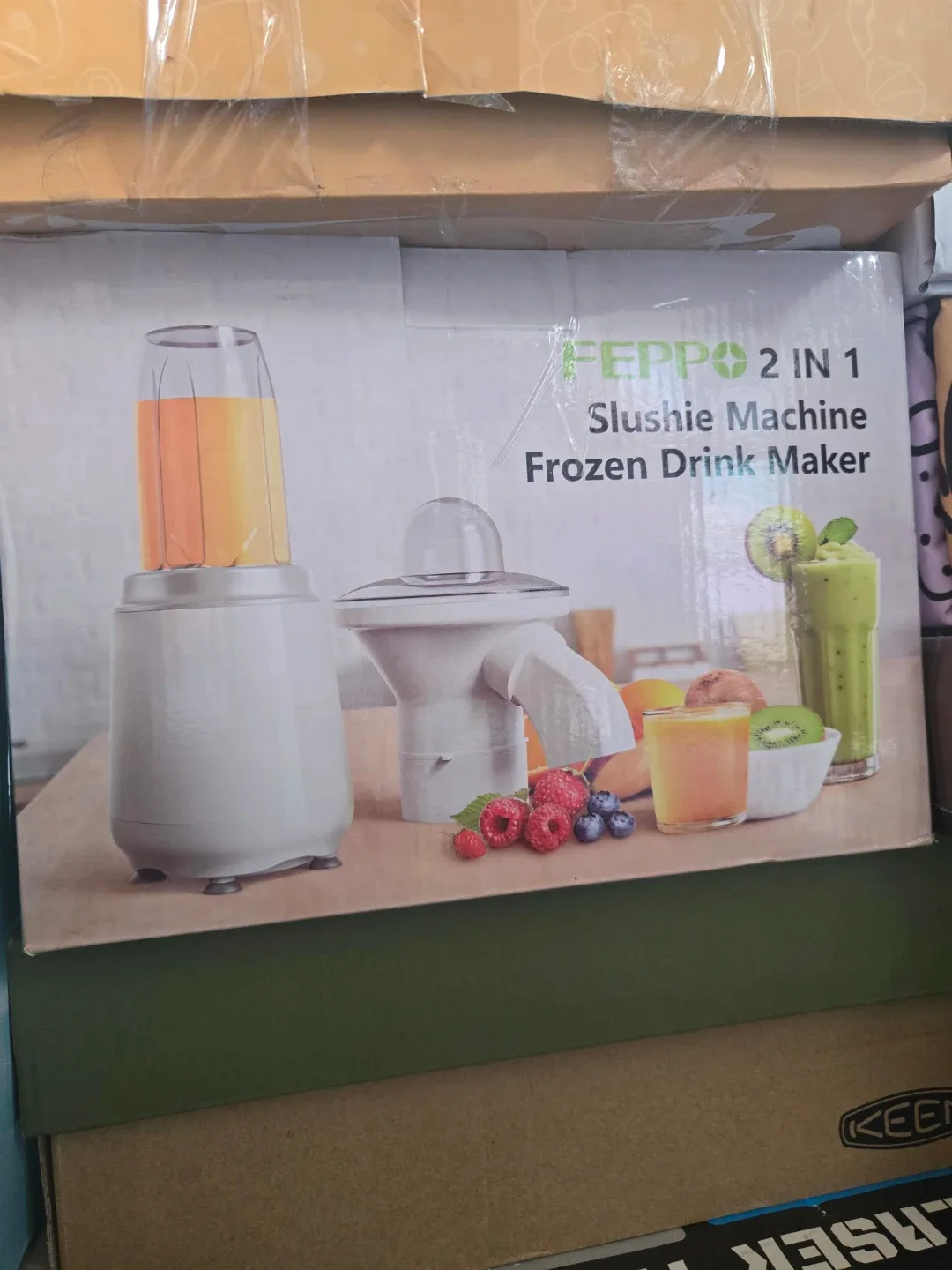FEPPO 2 in 1 Slushie Machine Frozen Drink Maker