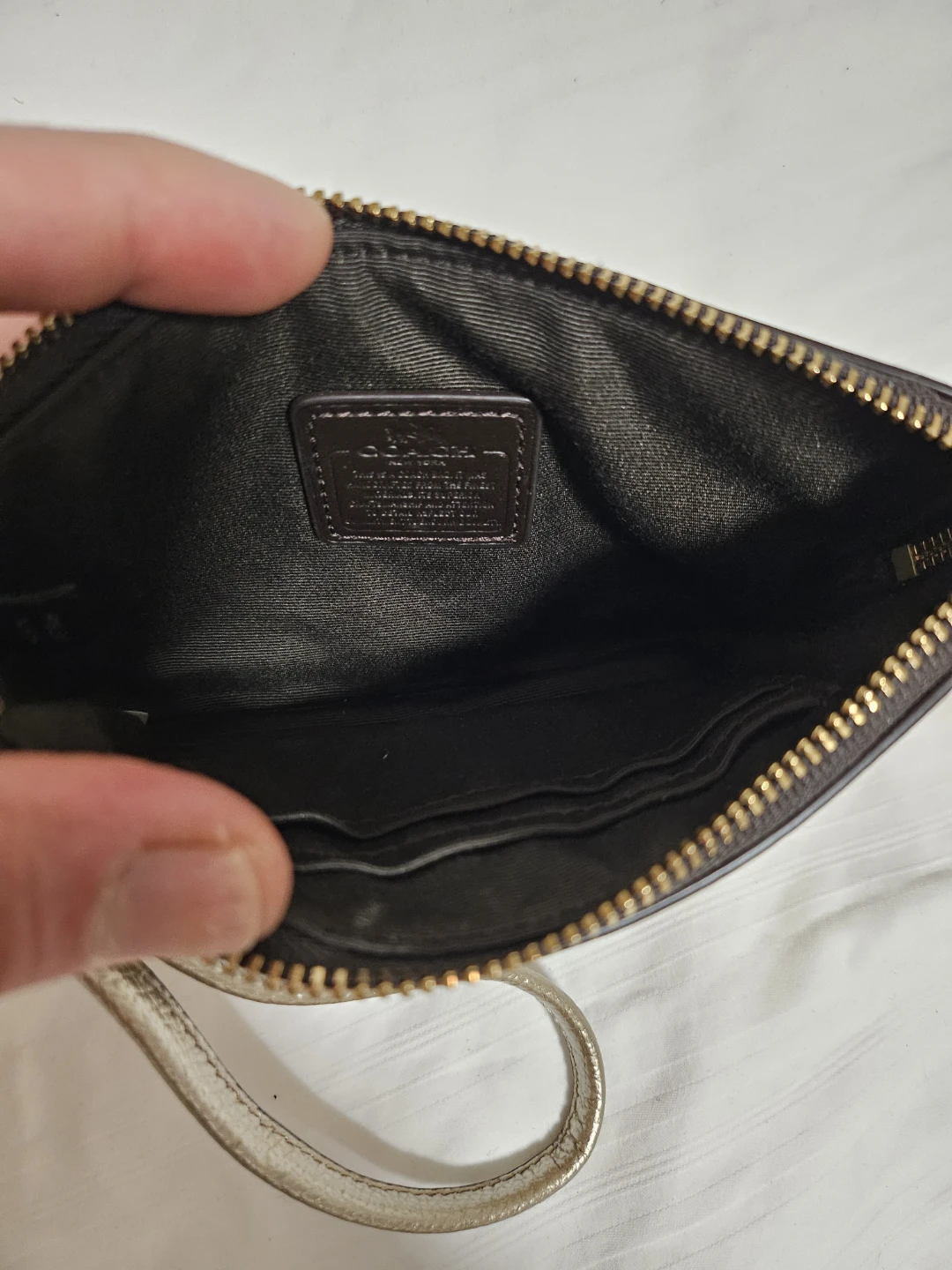 Coach Wristlet - Metallic Gold - photo 5