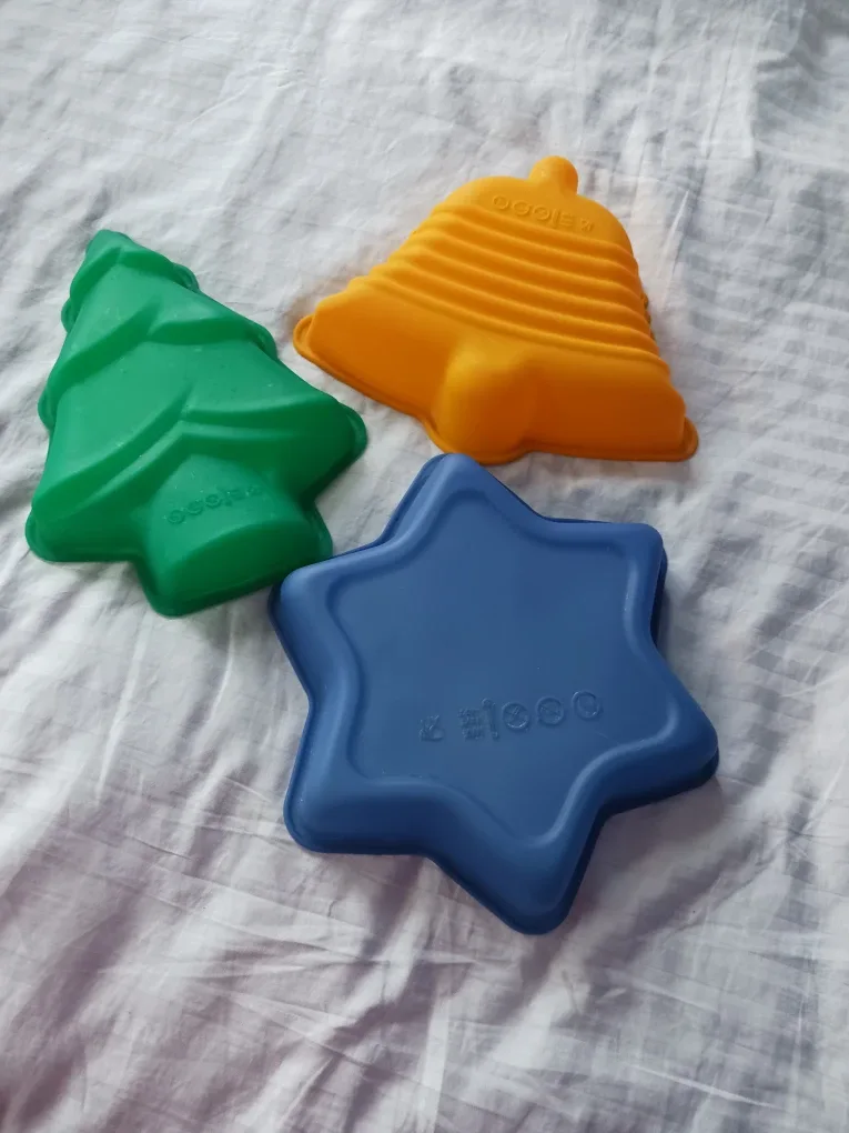 Silicone baking Molds - Tree, Bell, Star