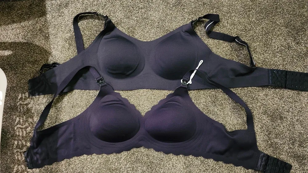 Momcozy Bras - Size L - Black - Set of 2