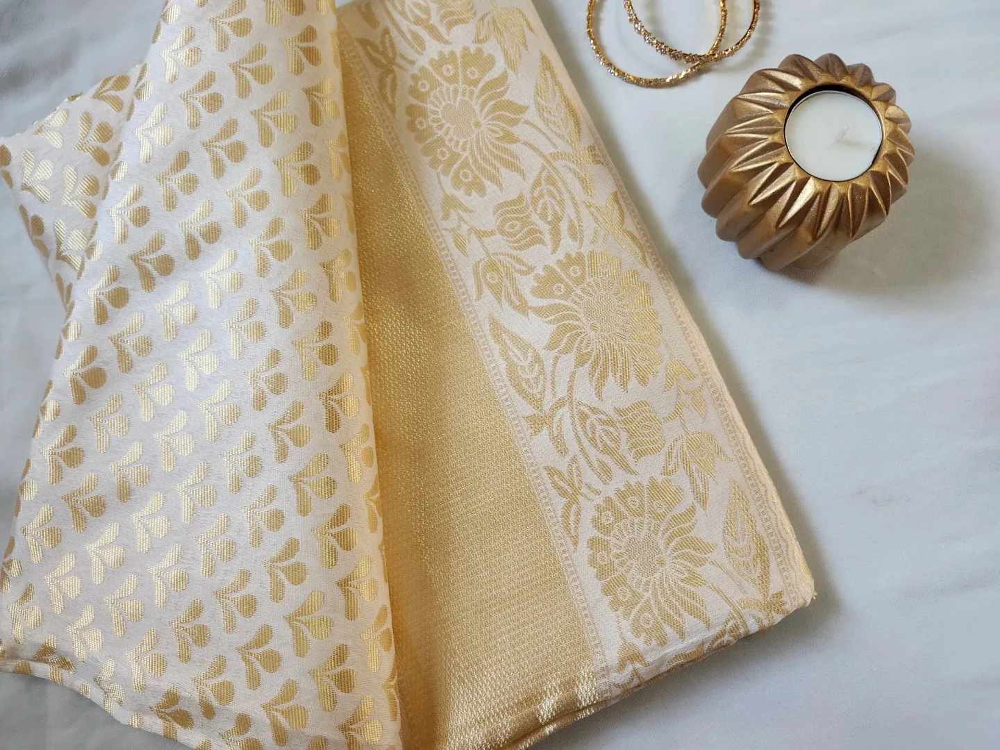 BN Off white silk saree/ for pickup thumbnail