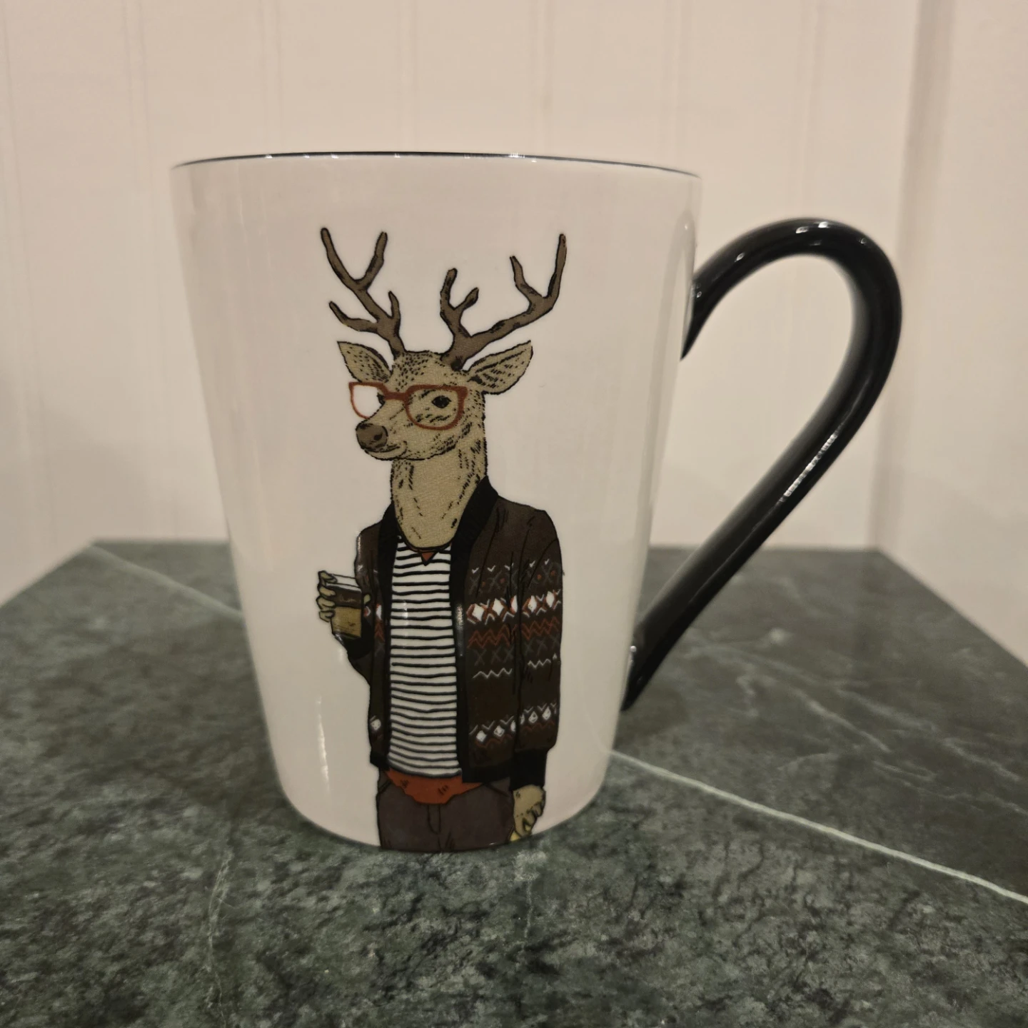 Hipster Deer with Eyeglasses Mug 16.5 oz