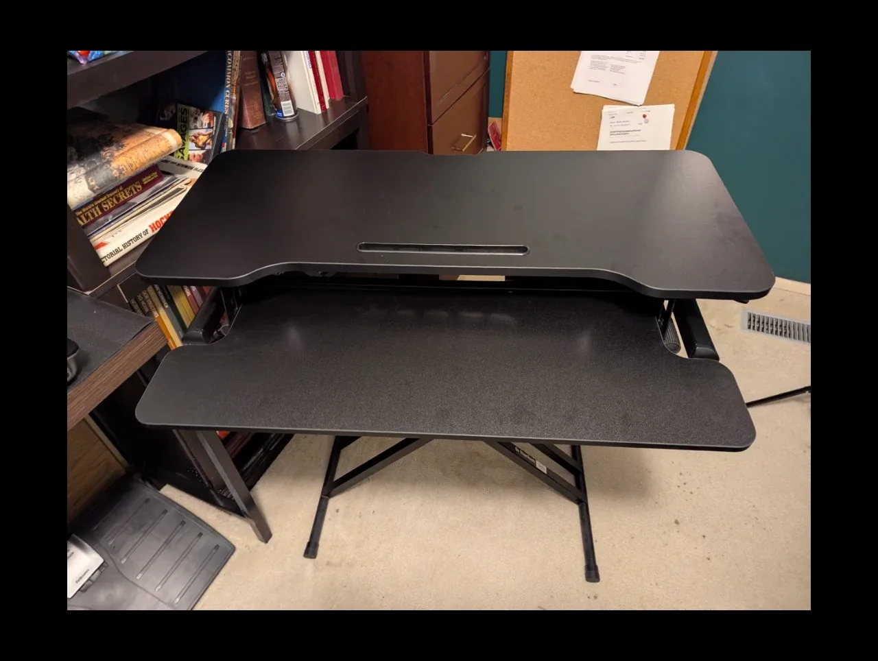 Black Standing Desk Converter image indicator(3)