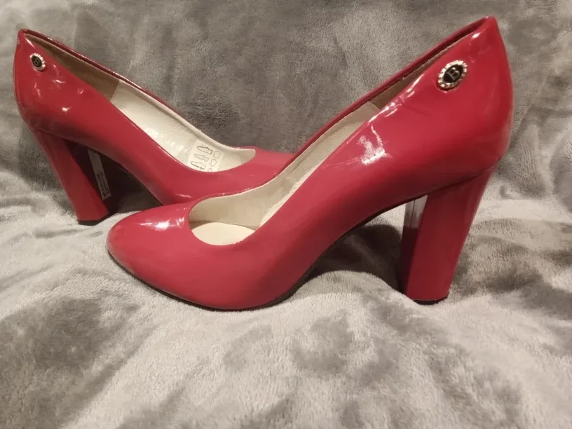 Baldaccini Patent Leather  Red Heels - Size 6