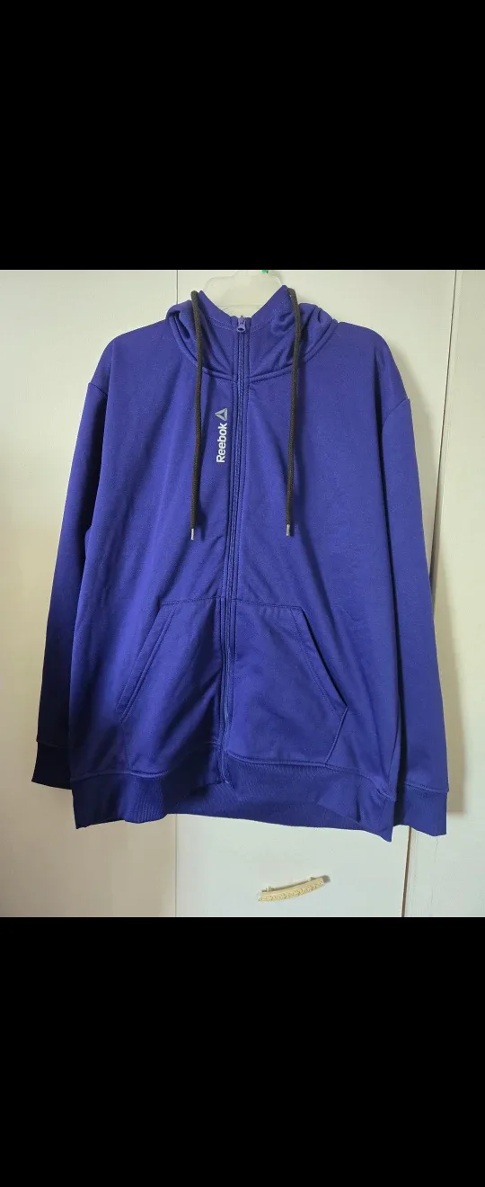 New Reebok Zip-Up Hoodie Sweater