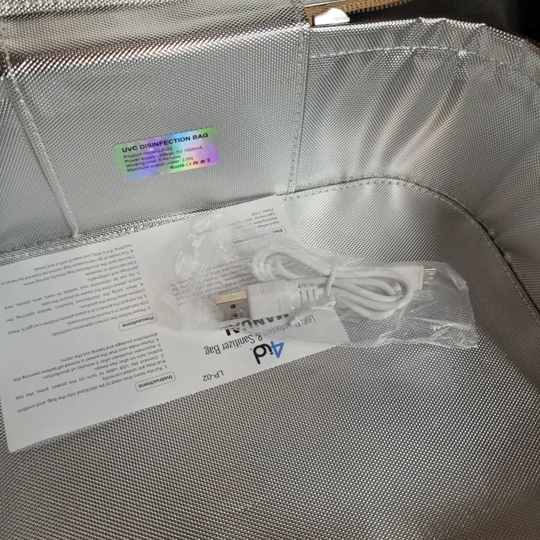 5" x 10 1/2" x 7" UVC 4id Disinfection & Sanitizer Bag.. image indicator(7)