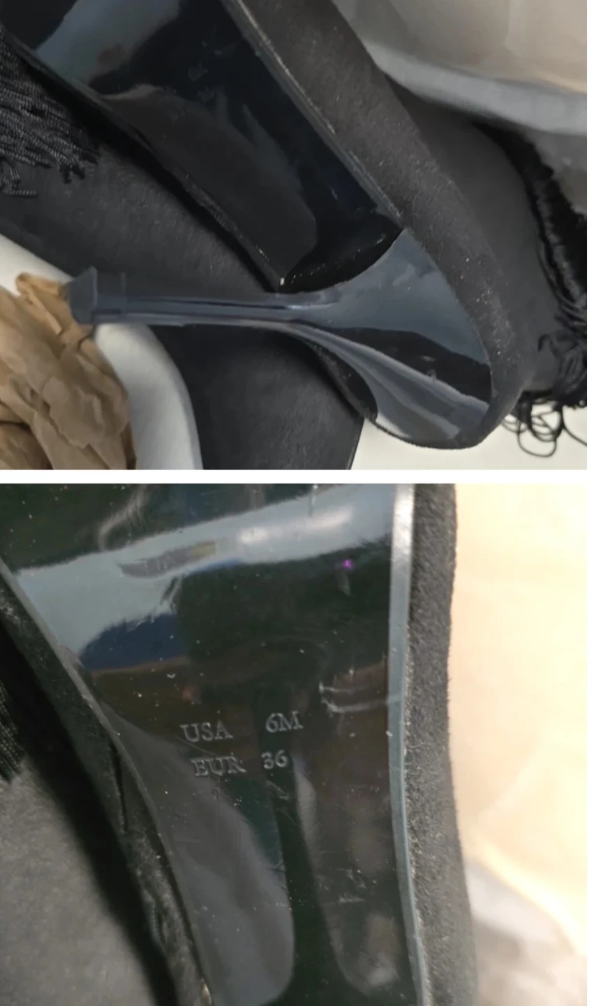 Nina New York Black Fringe Boots - Size 6M - photo 4