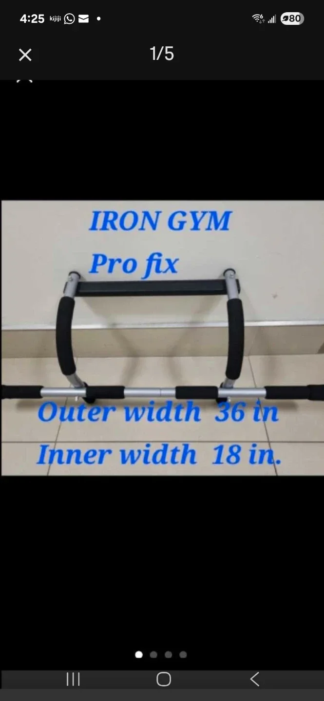 Exercising Gym Pro Fix Total Upper Body Workout Bar thumbnail