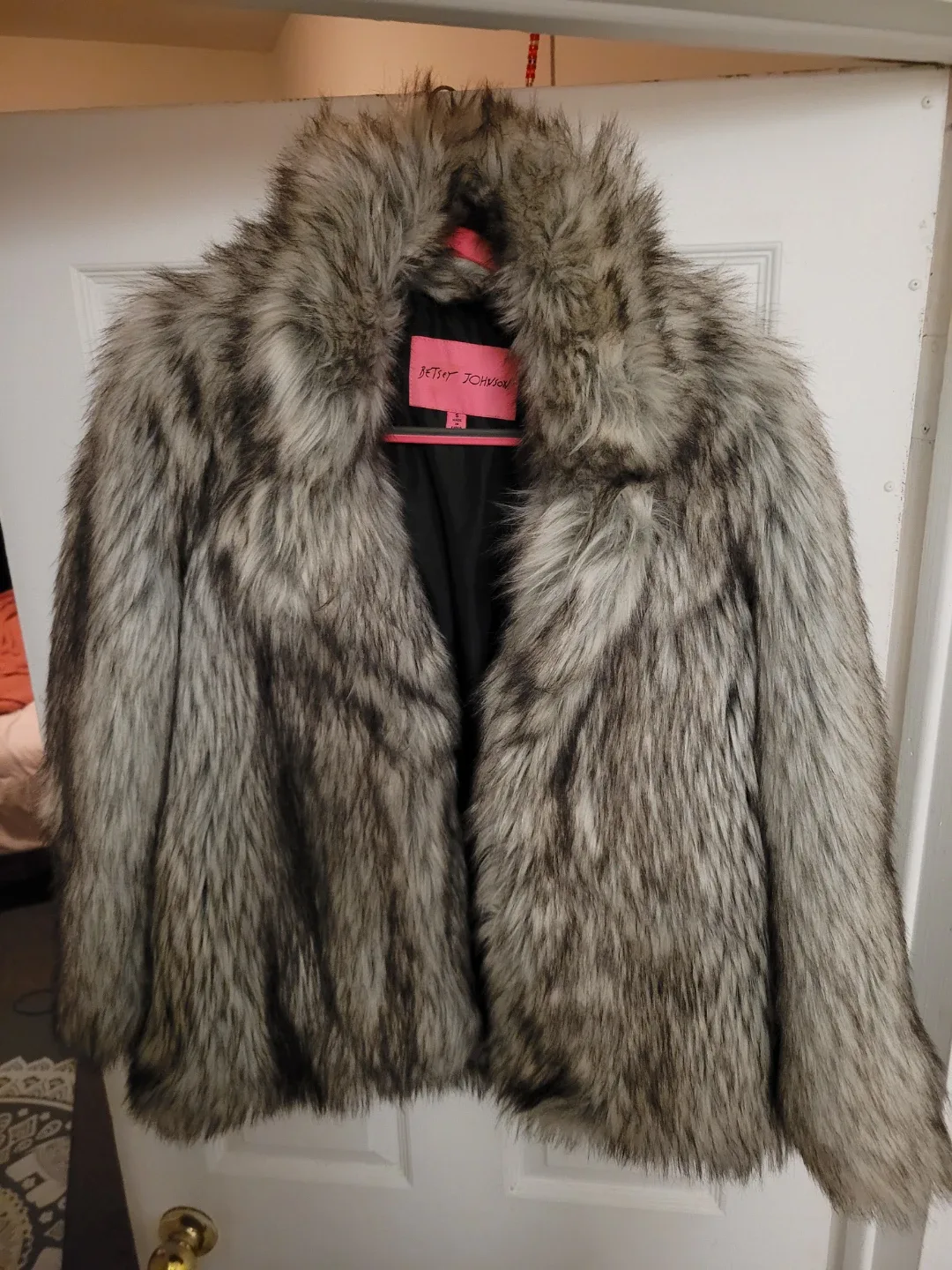Betsey Johnson Faux Fur Coat - Size S image indicator(2)