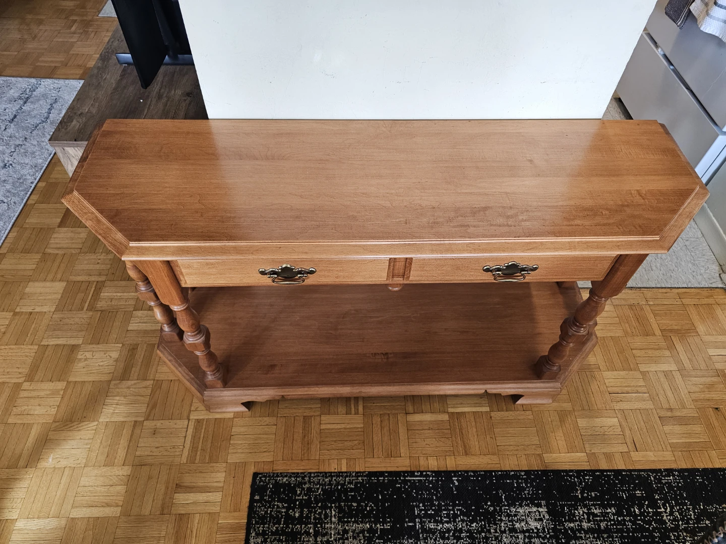 Wooden Console Table with Drawers - photo 2