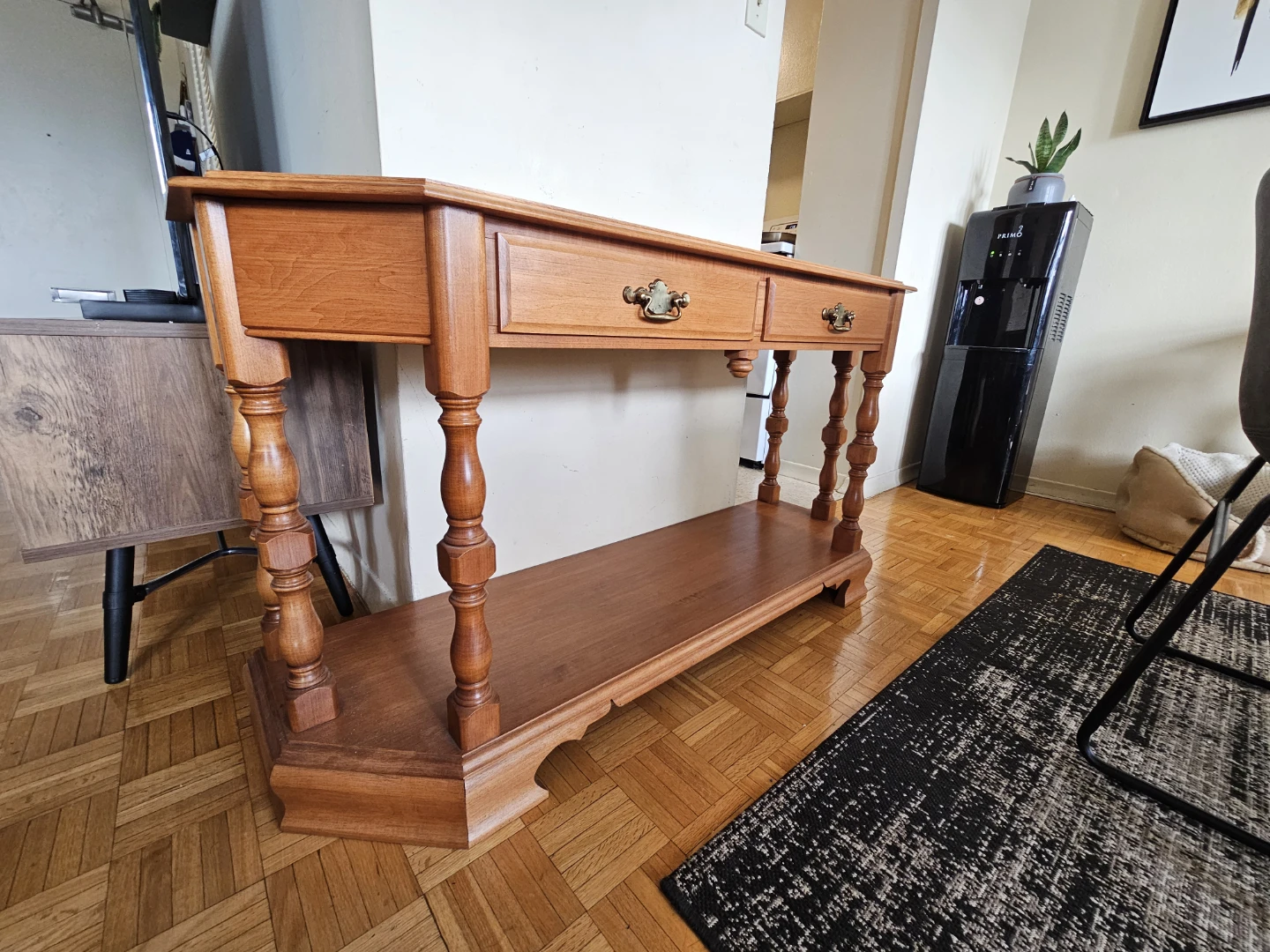 Wooden Console Table with Drawers - photo 4