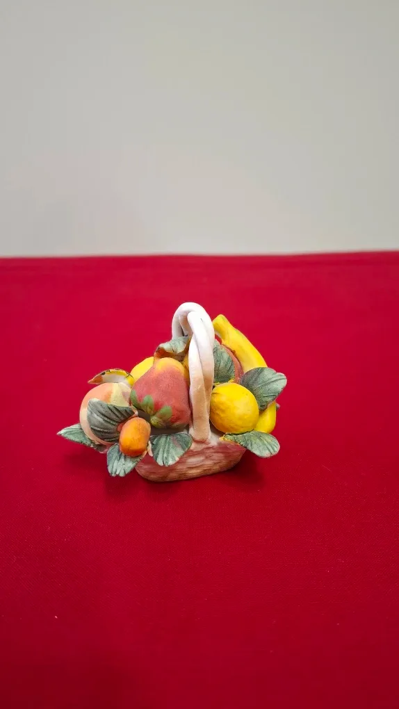 Fruit Basket Figurine 3"