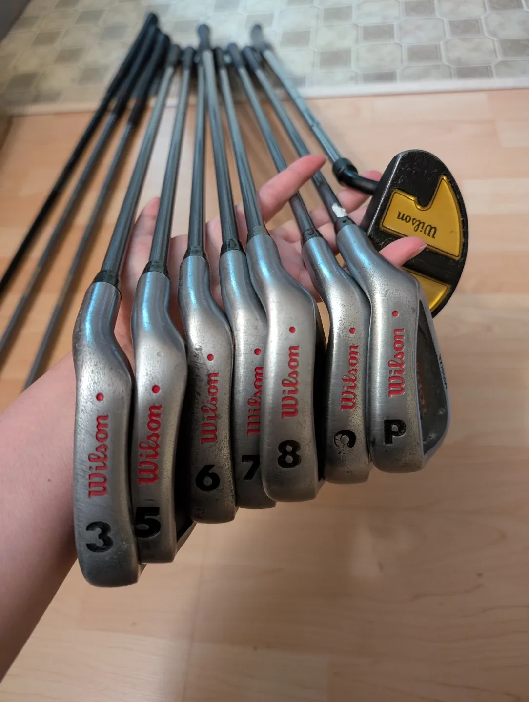 Set of Golf club-Wilson Pro Staff Graphite - Midsize + golf bag image indicator(2)