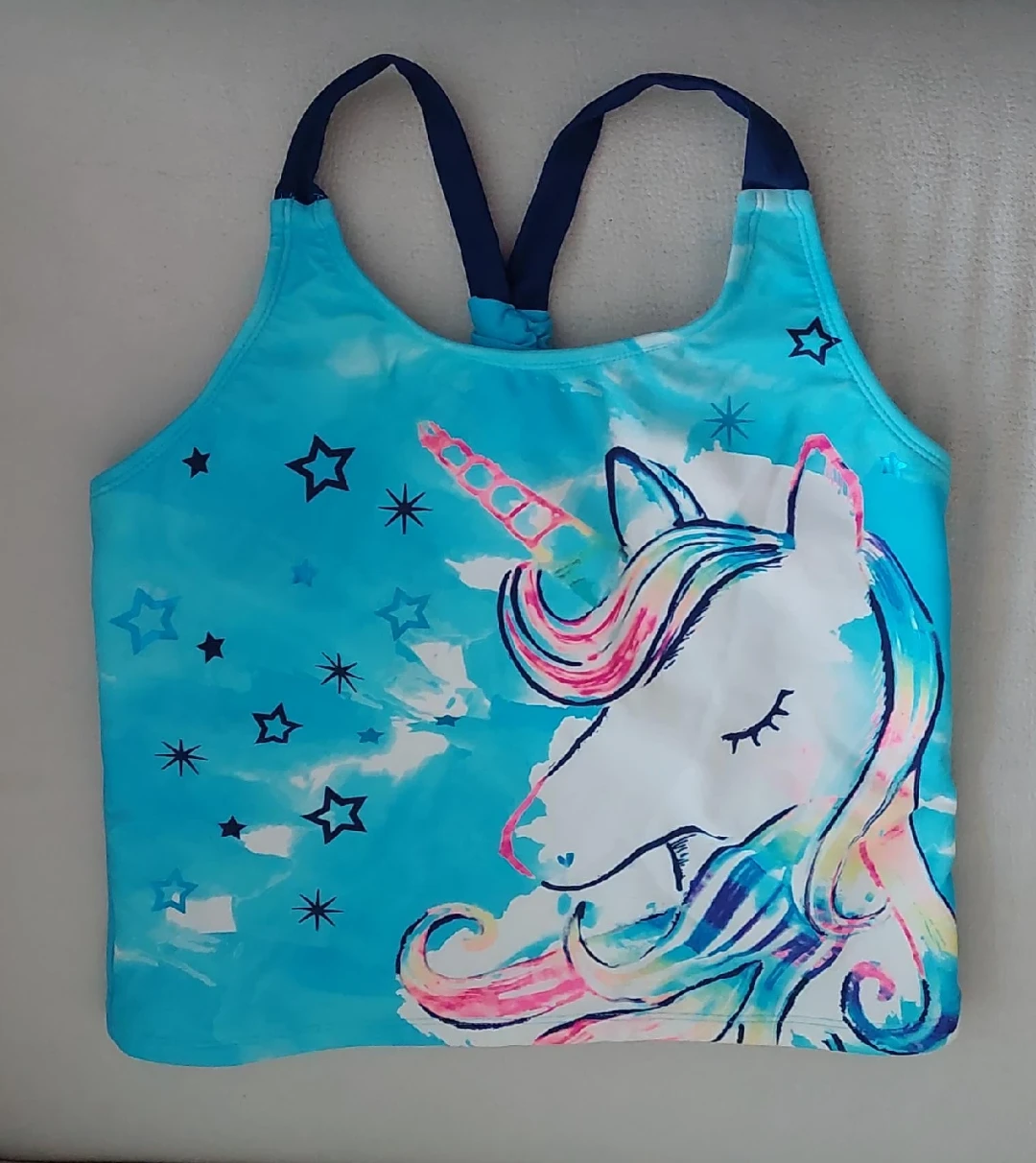 George Girls' XL (14-16) Unicorn Swim Tank Top