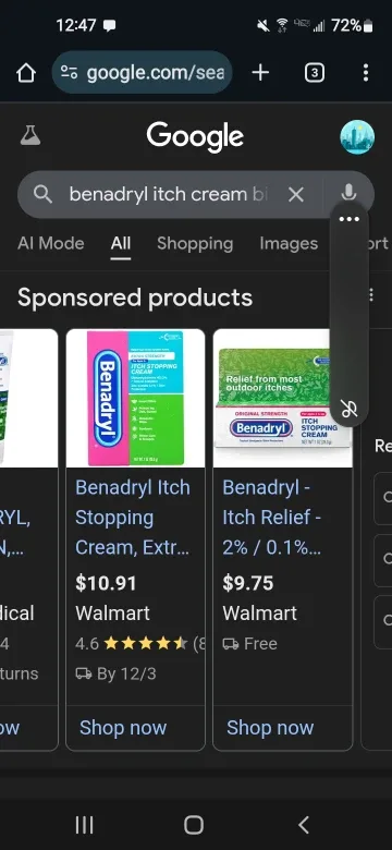 Benadryl Itch Cream Brand New image indicator(5)