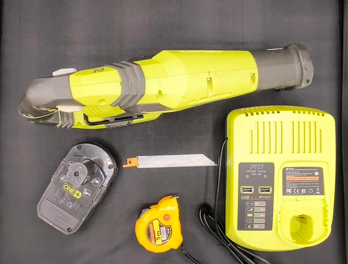 Ryobi One+ Reciprocating Saw, Charger, Battery image indicator(2)