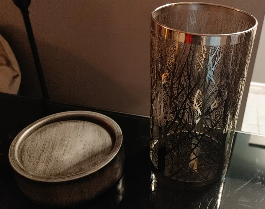 Silver Tree Design  Candle holder image indicator(2)