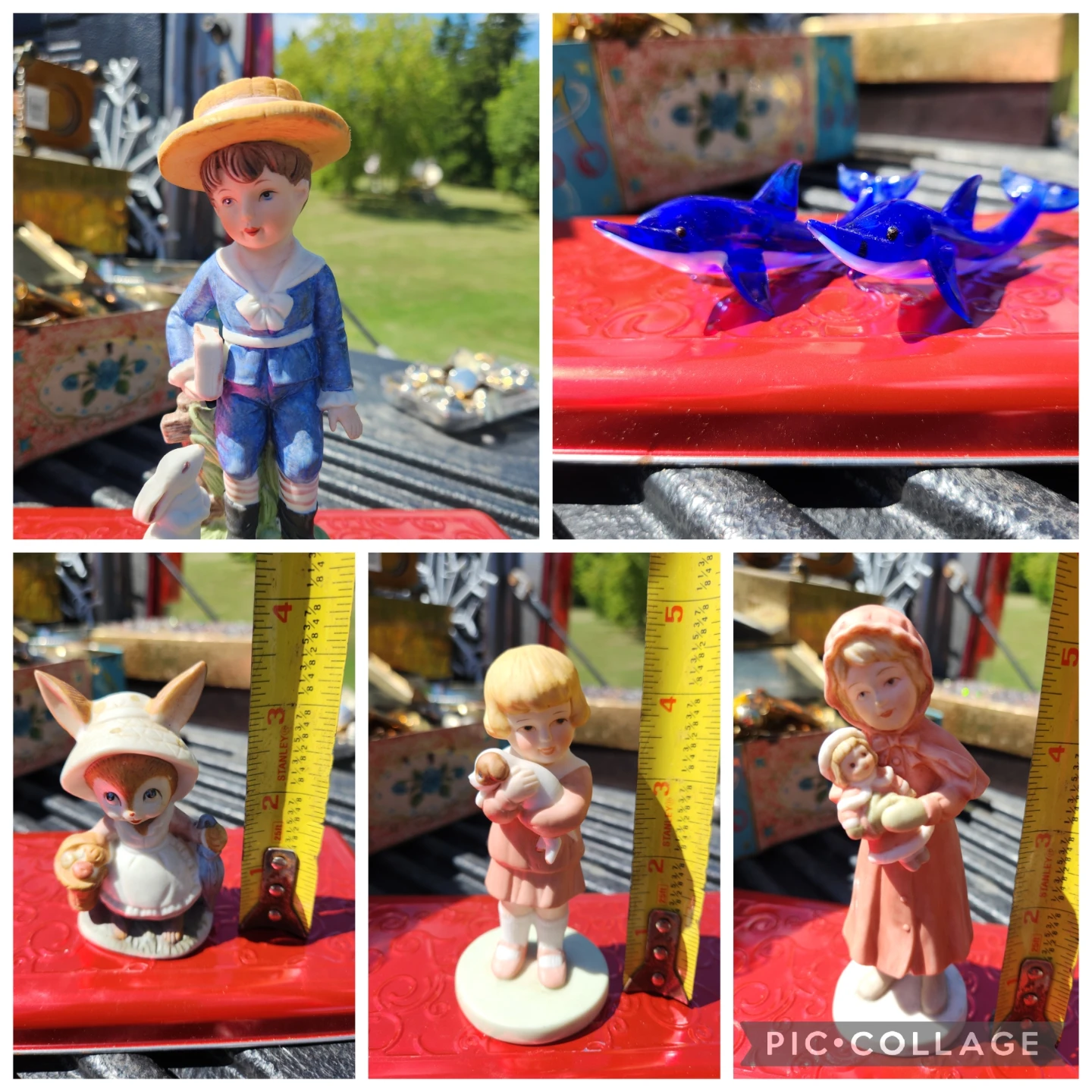 Assorted Vintage Porcelain Figurines & Decorative Items