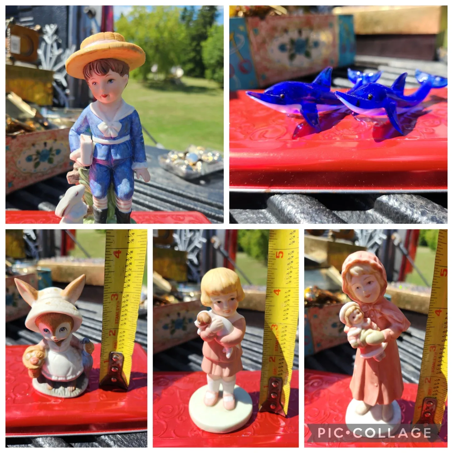 Assorted Vintage Porcelain Figurines & Decorative Items