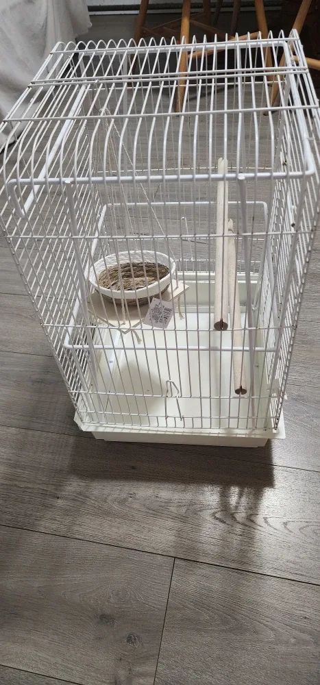 White Bird Cage with Accessories image indicator(2)