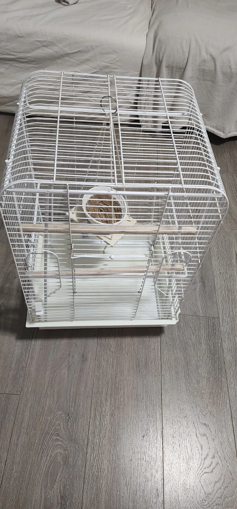 White Bird Cage with Accessories - photo 3