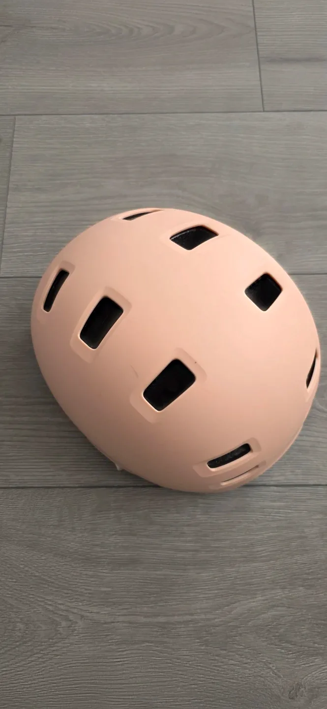 Peach-Coloured Bike Helmet thumbnail