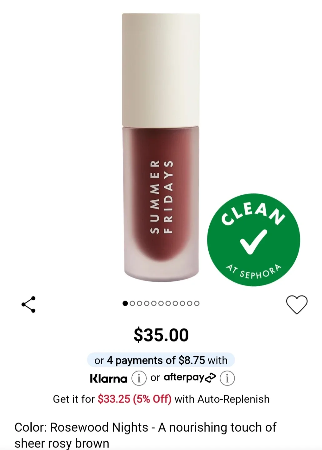 Summer Fridays Dream Lip Oil - Rosewood Nights image indicator(2)