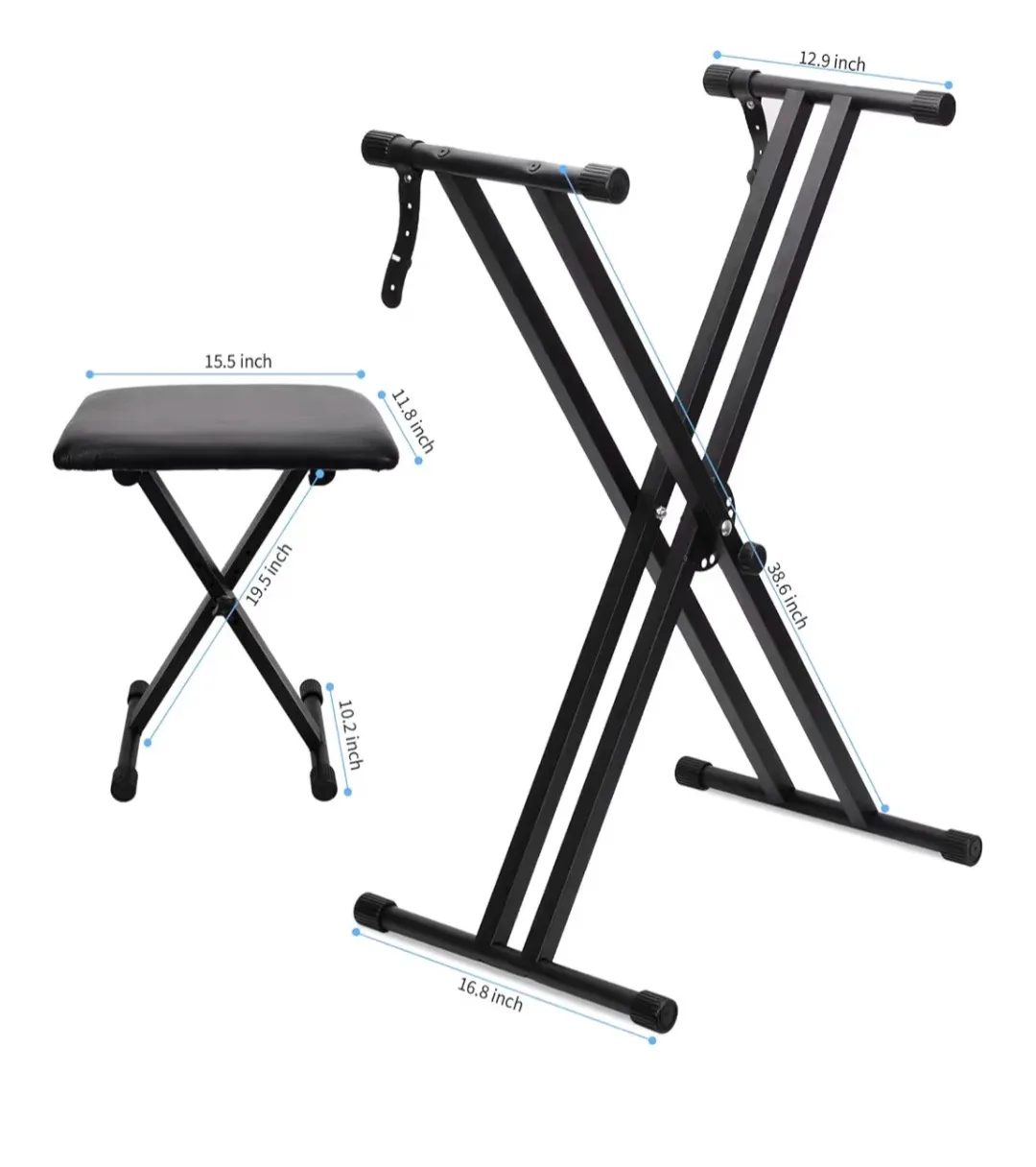 Keyboard Stand & Bench Set, Double-X image indicator(3)