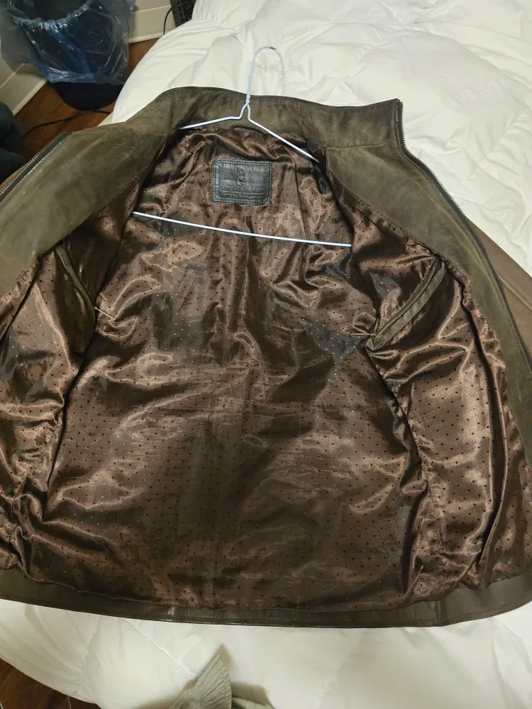 Hug Me Fashion Genuine Leather Jacket