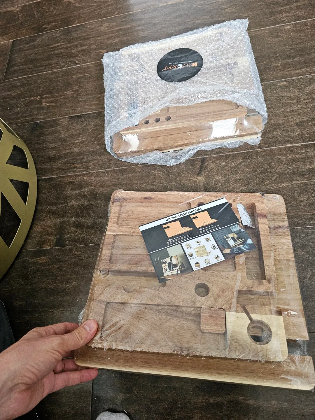 WUTCRFT - Wood Docking Station/Nightstand Organizer with... image indicator(9)