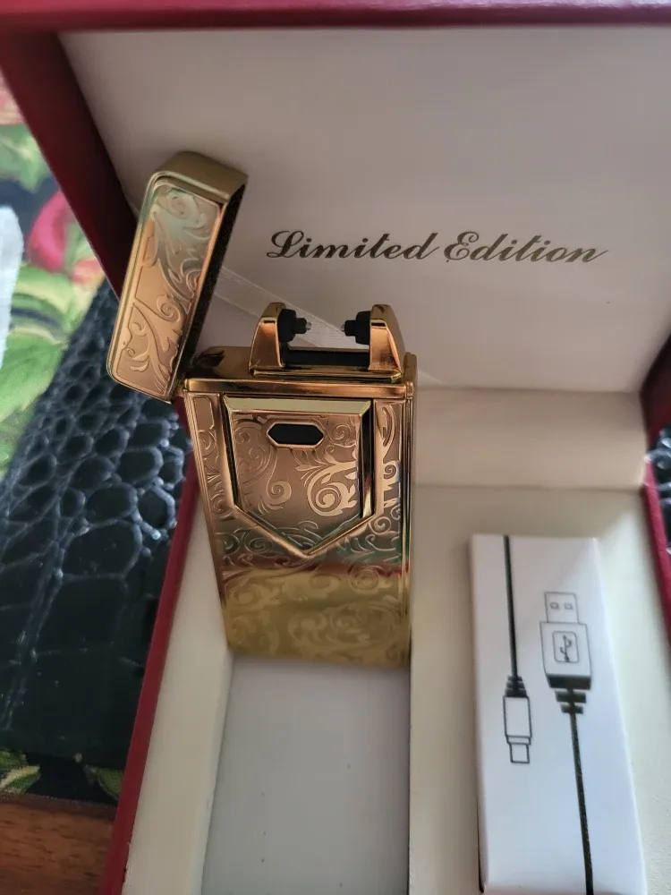 Limited Edition Gold Electric Lighter - New in Box