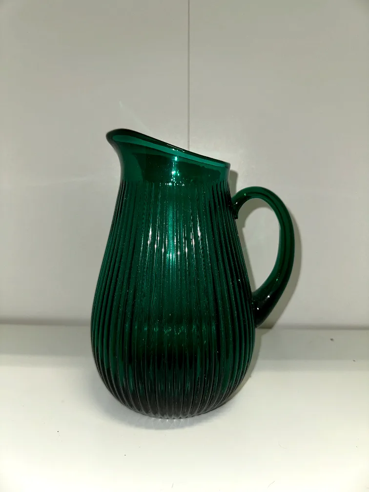 Green Glass Pitcher thumbnail
