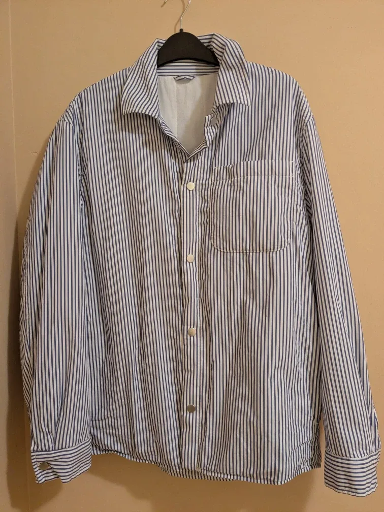 Striped Button-Up Shirt