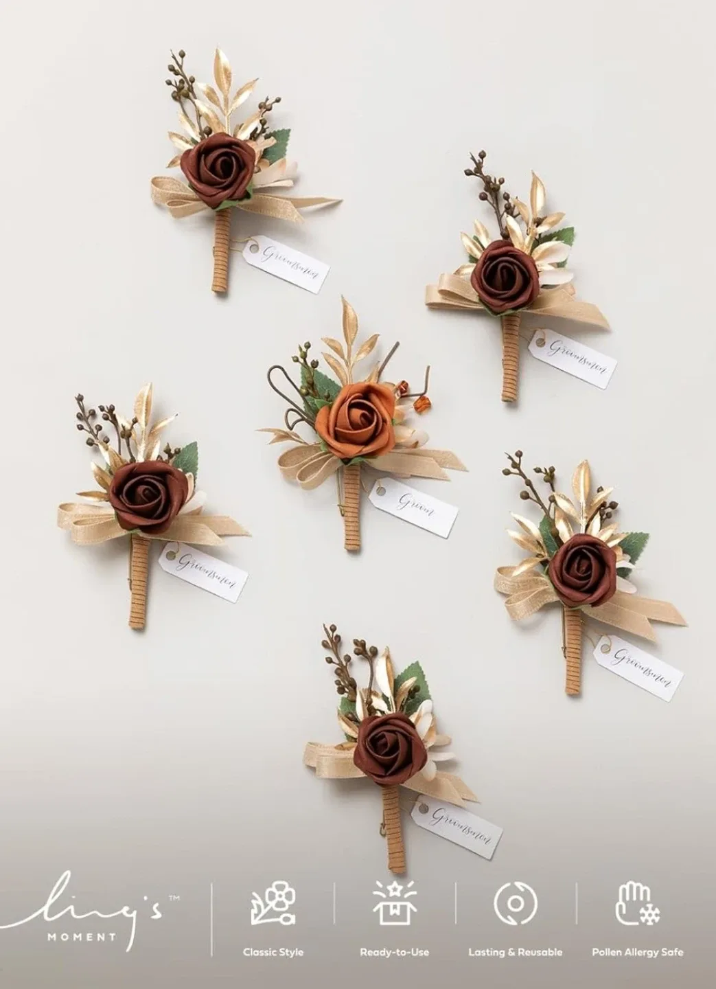 Lings Moment Boutonniere - Set of 6 thumbnail