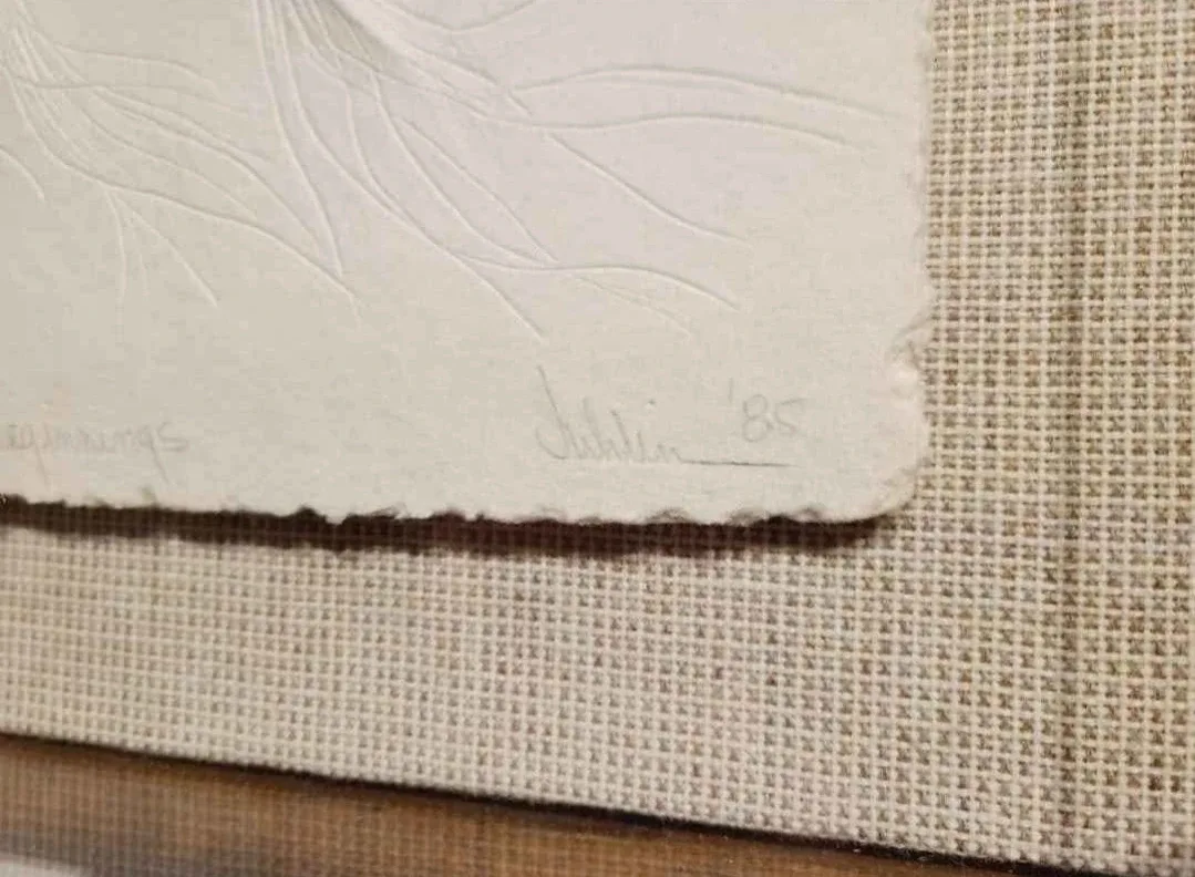 1985 Jean Juhlin “Beginnings” Sculptural Relief - Hand Signed image indicator(7)